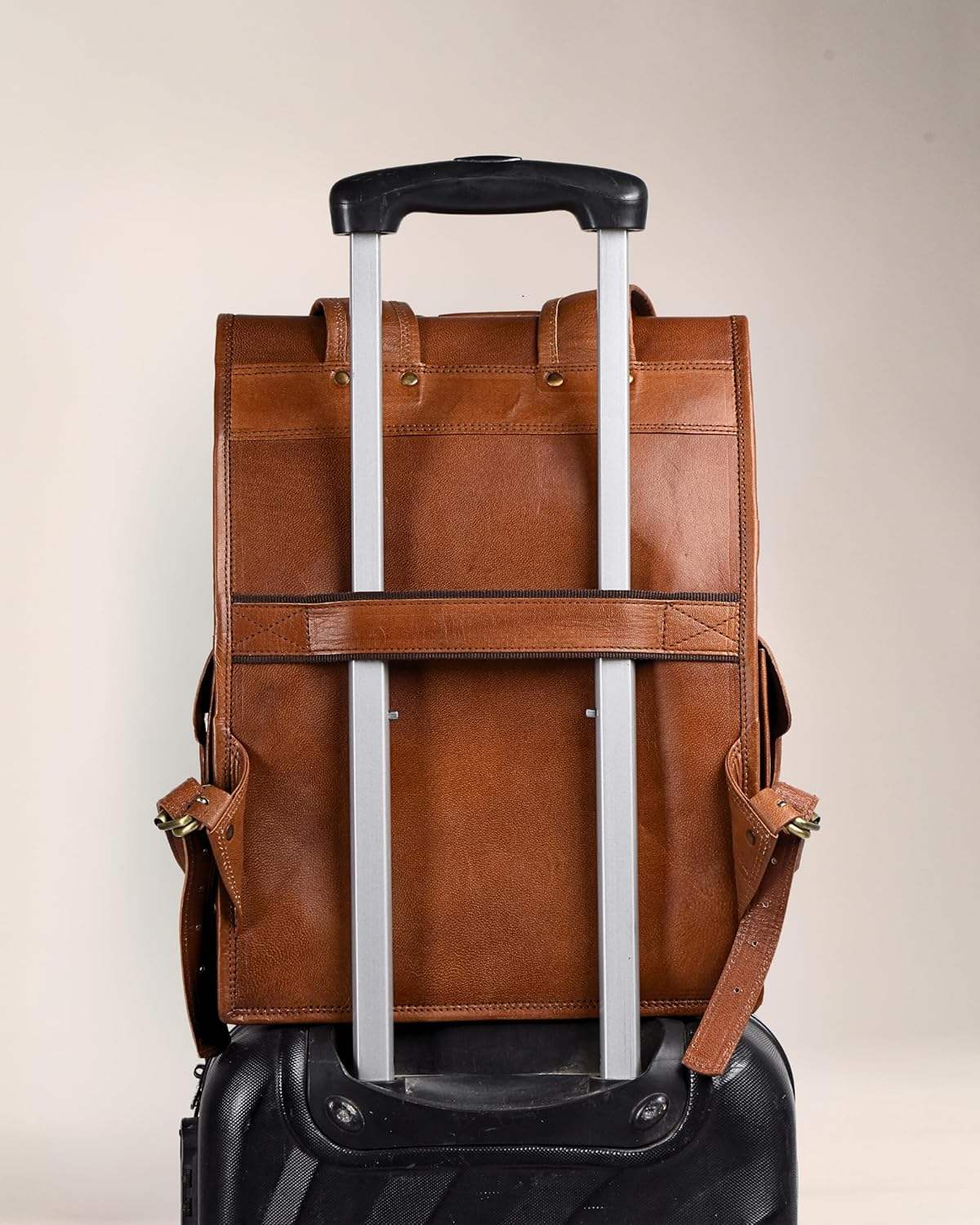 Vintage Leather Backpack Rucksack - Classy Leather Bags - Flyclothing LLC