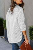 Striped Button Up Long Sleeve Shirt - Trendsi - Flyclothing LLC