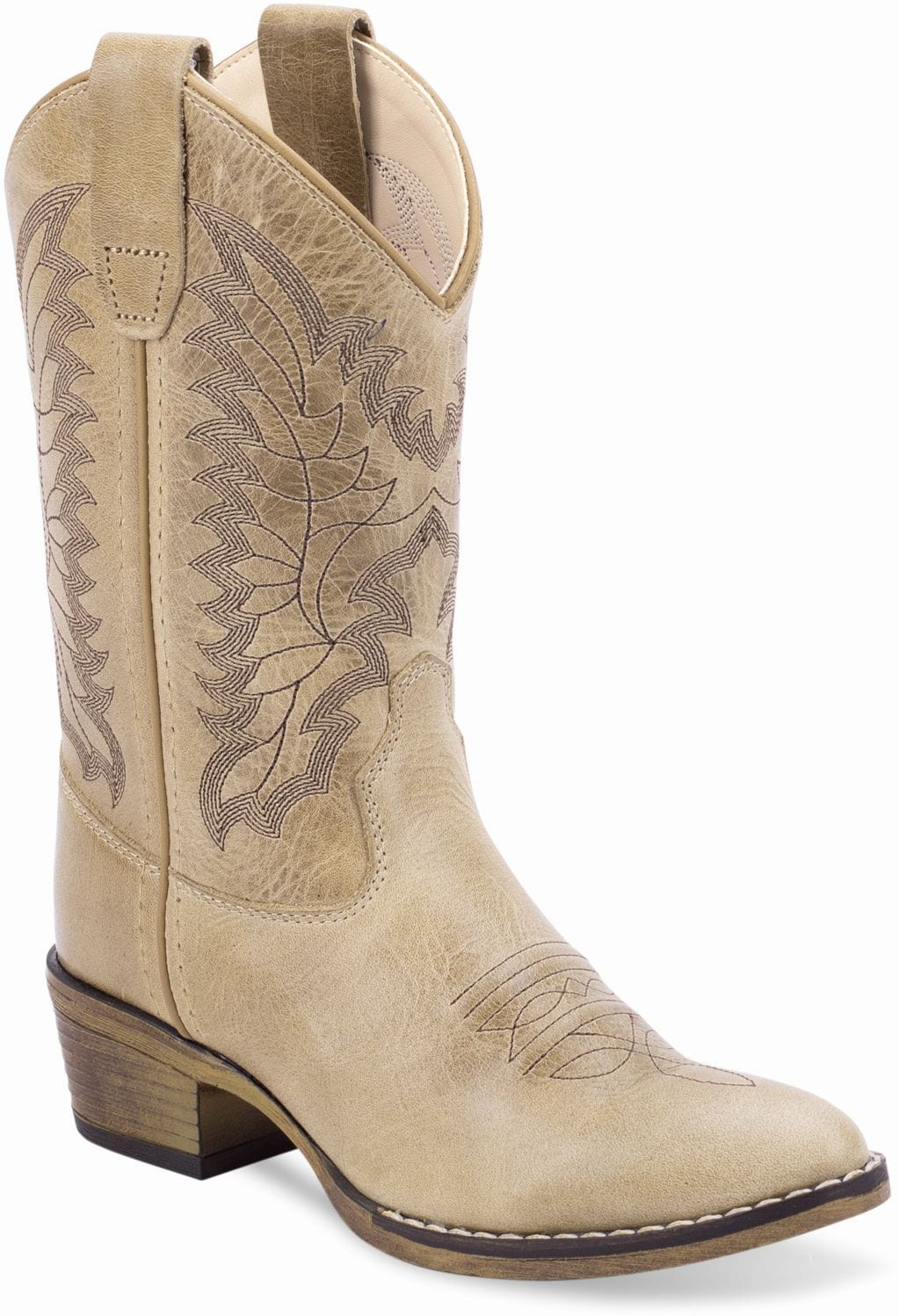 Old West Cactus Ivory Children's Western Boots - Old West