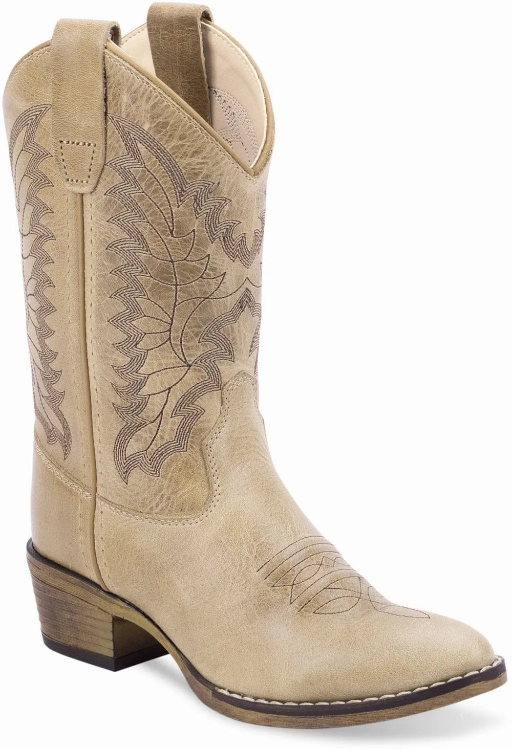 Old West Cactus Ivory Children's Western Boots - Old West