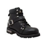 Bota con cremallera y cordones de 6" para mujer de RideTecs, color negro