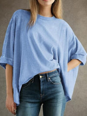 Lovelet Round Neck Half Sleeve T-Shirt - Trendsi