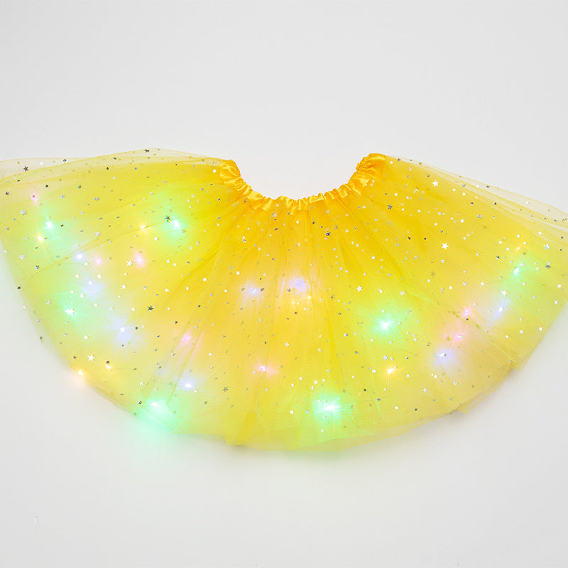 Magical & Luminous LED Princess Halloween Tutu Skirt Sequins Shiny Skirt - My Store - Flyclothing LLC