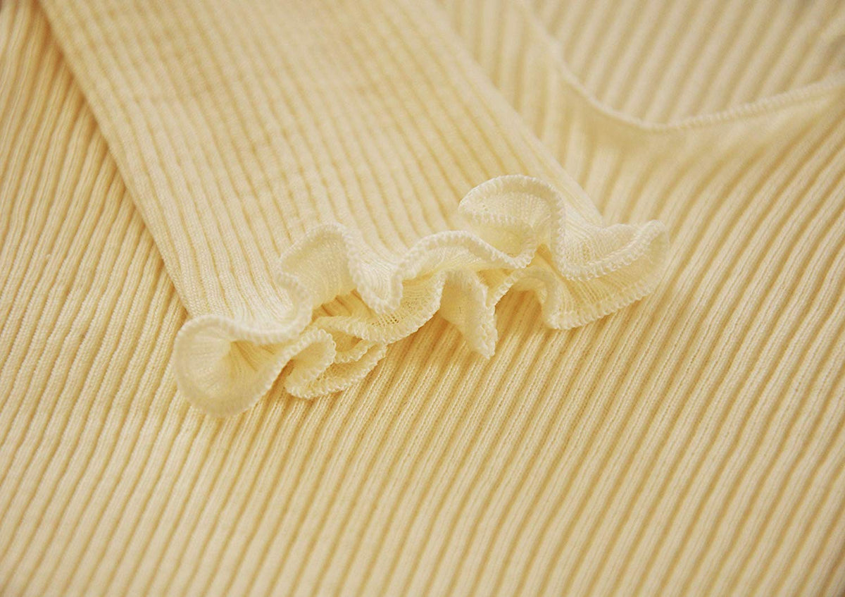 EGI Luxury Wool Silk V-Neck Long Sleeve Top. Proudly Made in Italy (1493) - tittimitti - Flyclothing LLC