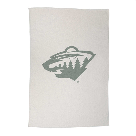 Minnesota Wild Oversized Logo Sublimated Sweatshirt Blanket - Logo Brands - Flyclothing LLC