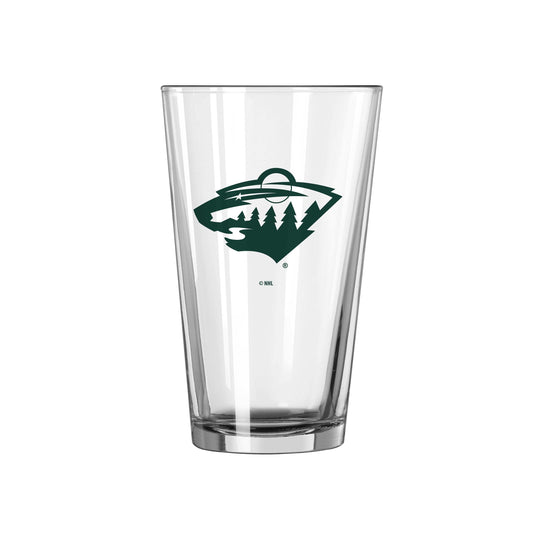 Minnesota Wild 16oz Gameday Pint Glass - Logo Brands - Flyclothing LLC