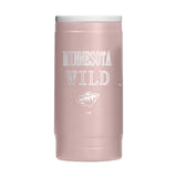 Minnesota Wild 12oz Dusk Stencil Powdercoat SlimCan Coolie - Logo Brands - Flyclothing LLC