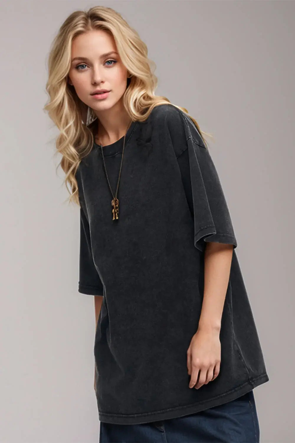 Basic Bae Round Neck Half Sleeve T-Shirt - ShopBasicbae - Flyclothing LLC