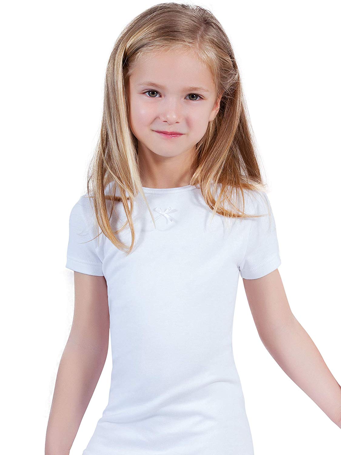 MaRe Premium Quality 100% Brushed Cotton Girl's Short Sleeve T-Shirt. Proudly Made in Italy (371) - tittimitti - Flyclothing LLC