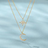 Crescent Vermeil Necklace