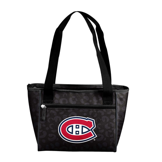 Montreal Canadiens Leopard Print 16 Can Cooler Tote - Logo Brands - Flyclothing LLC