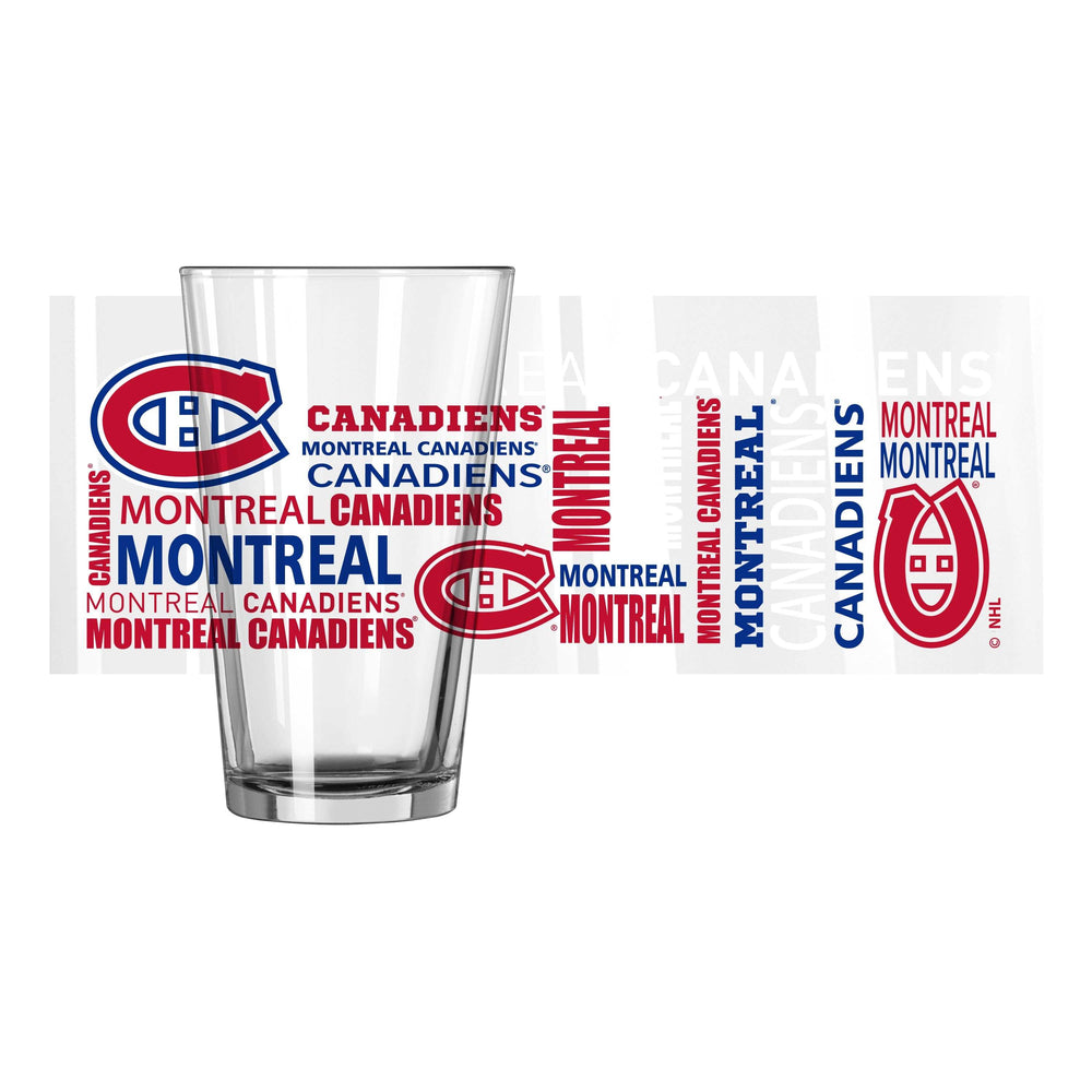 Montreal Canadiens 16oz Spirit Pint Glass - Logo Brands - Flyclothing LLC