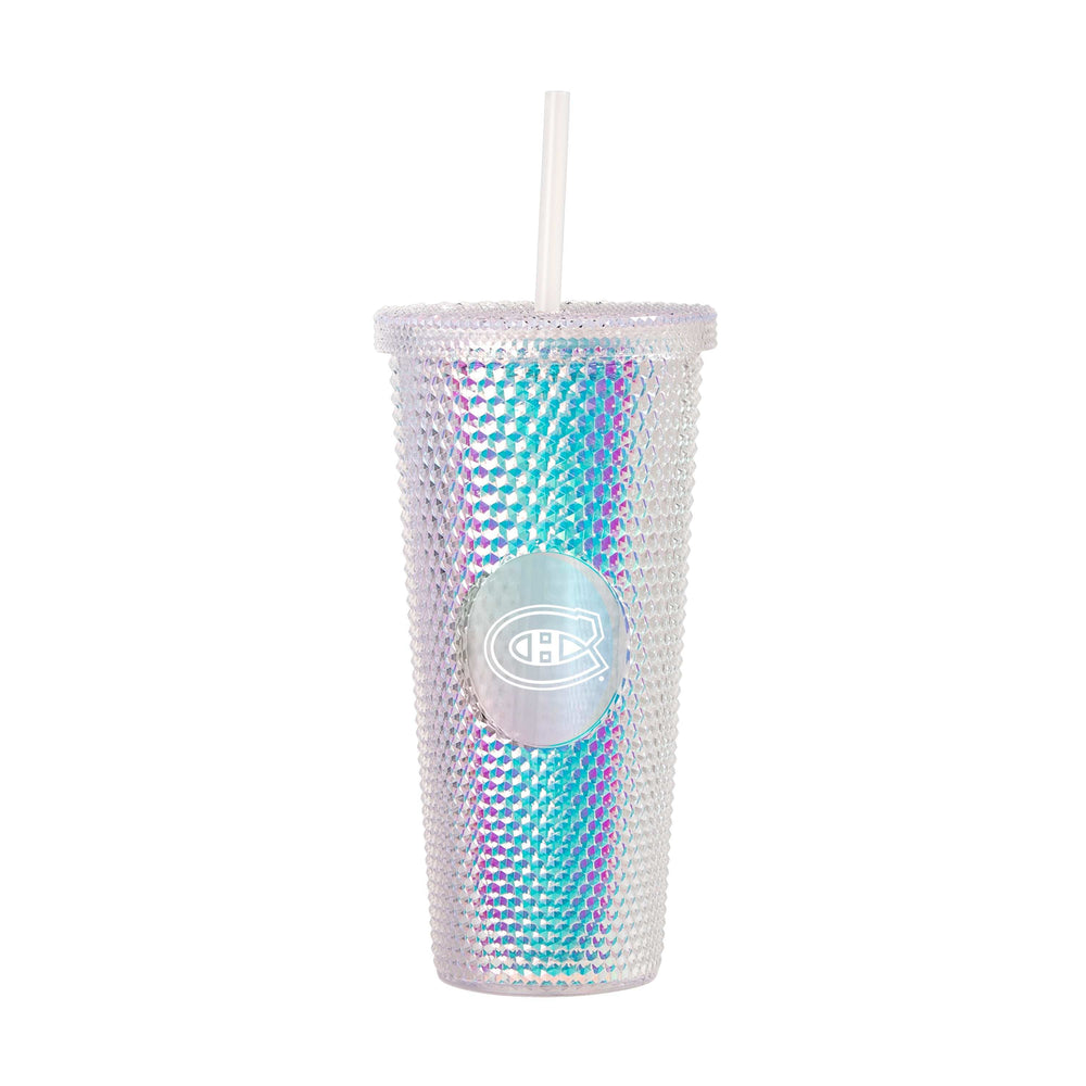 Montreal Canadiens 24oz Iridescent Studded Tumbler - Logo Brands - Flyclothing LLC