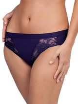 EGI Luxury Modal Women's Lace-Trimmed Briefs Panties. Proudly Made in Italy.(714)