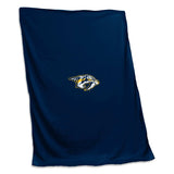 Nashville Predators Navy Screened Sweatshirt Blanket - Logo Brands - Flyclothing LLC