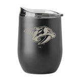 Nashville Predators Gunmetal 16oz Black Powder Curved Beverage - Logo Brands - Flyclothing LLC