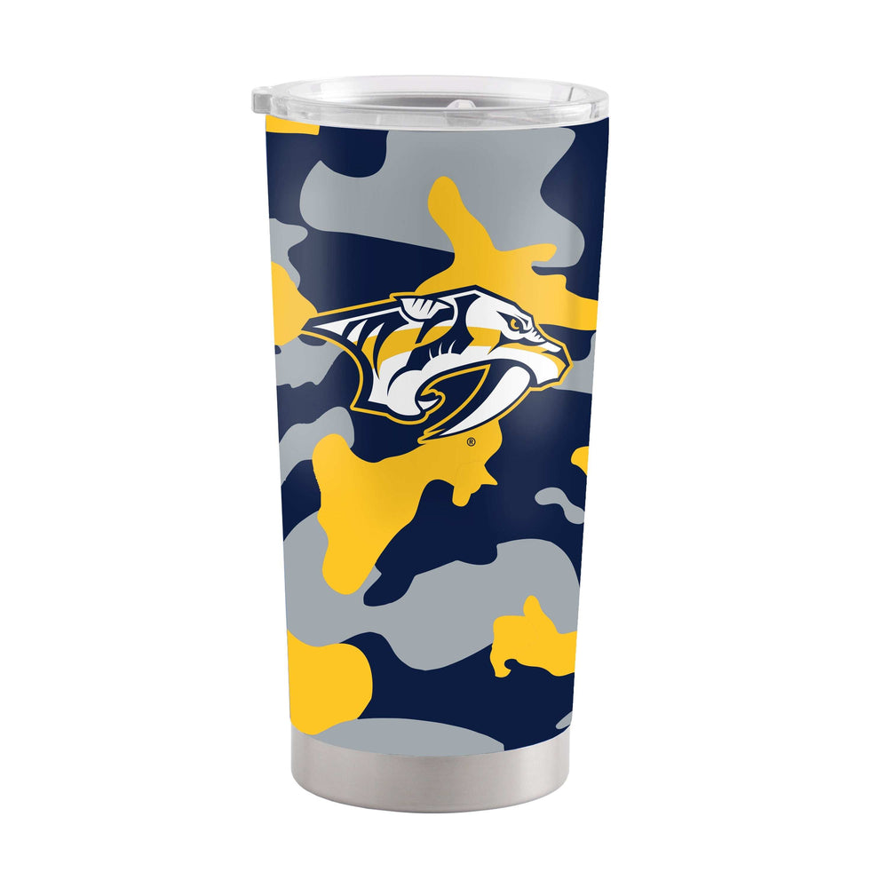 Nashville Predators 20oz Camo Stainless Steel Tumbler - Logo Brands - Flyclothing LLC