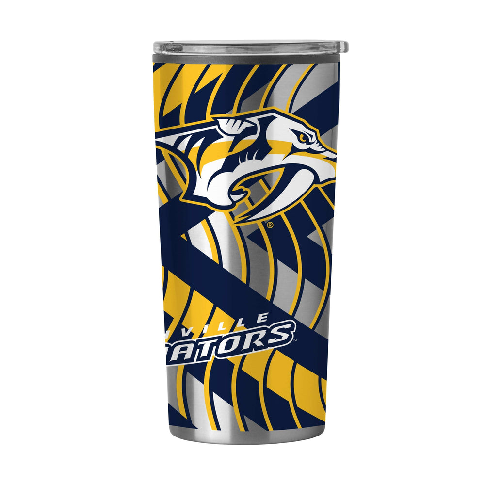 Nashville Predators Flex 20oz Plastic Wall Stainless Tumbler - Logo Brands - Flyclothing LLC