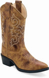 Old West Burnt Tan Children's Western Boots - Old West