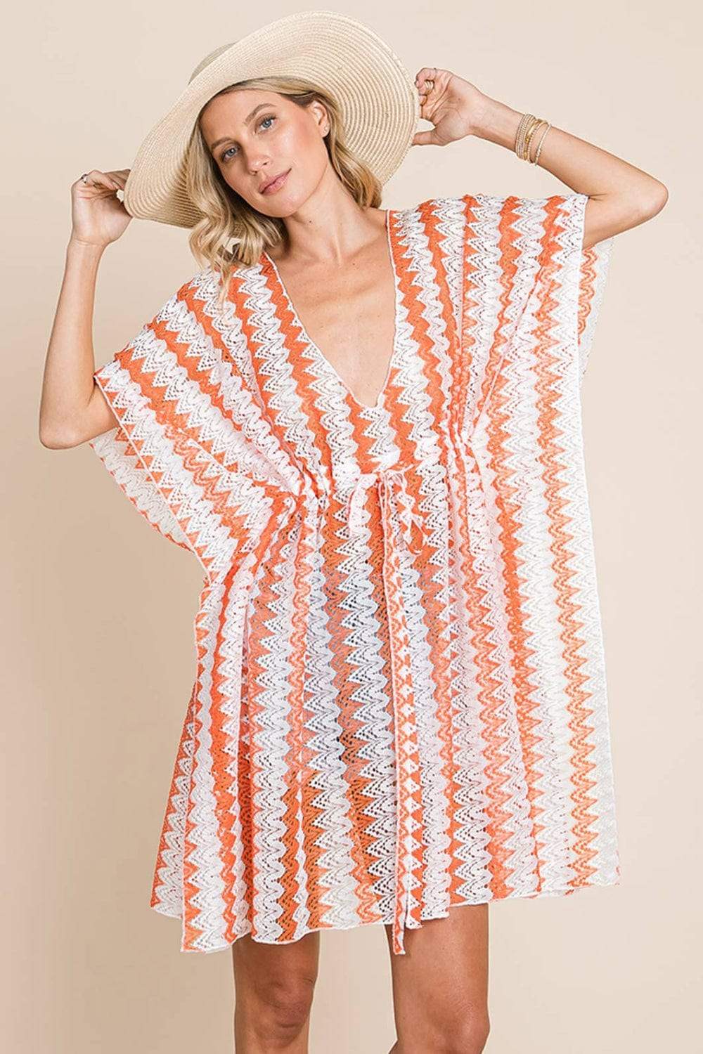Cotton Bleu by Nu Label Multi Crochet Lace Cover Up - Trendsi - Flyclothing LLC