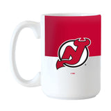 NJ Devils Color Block 15 oz Sublimated Mug - Logo Brands - Flyclothing LLC
