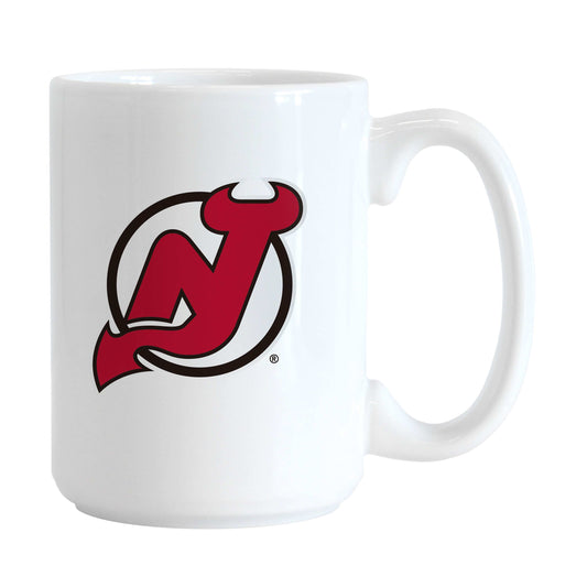 New Jersey Devils 15oz Letterman Sublimated Mug - Logo Brands - Flyclothing LLC