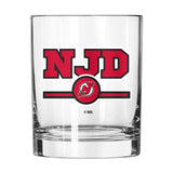 New Jersey Devils 14oz Letterman Rocks Glass - Logo Brands - Flyclothing LLC