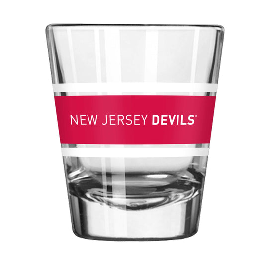 New Jersey Devils 2oz Stripe Shot Glass - Logo Brands - Flyclothing LLC