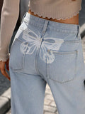 High Waisted Wide Leg Jeans - Trendsi - Flyclothing LLC