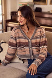 SO ME Textured Variegated Multi Color Cardigan - Trendsi - Flyclothing LLC