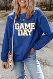 GAME DAY Round Neck Long Sleeve Sweatshirt - Trendsi - Flyclothing LLC