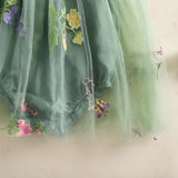 Baby Girl Halloween Costume Butterfly Wing Mesh Flower Sleeveless Tulle Fairy Romper Dress Birthday Tutu Dress - SHOMICOBOUTIQUE - Flyclothing LLC
