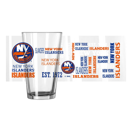 New York Islanders 16oz Spirit Pint Glass - Logo Brands - Flyclothing LLC
