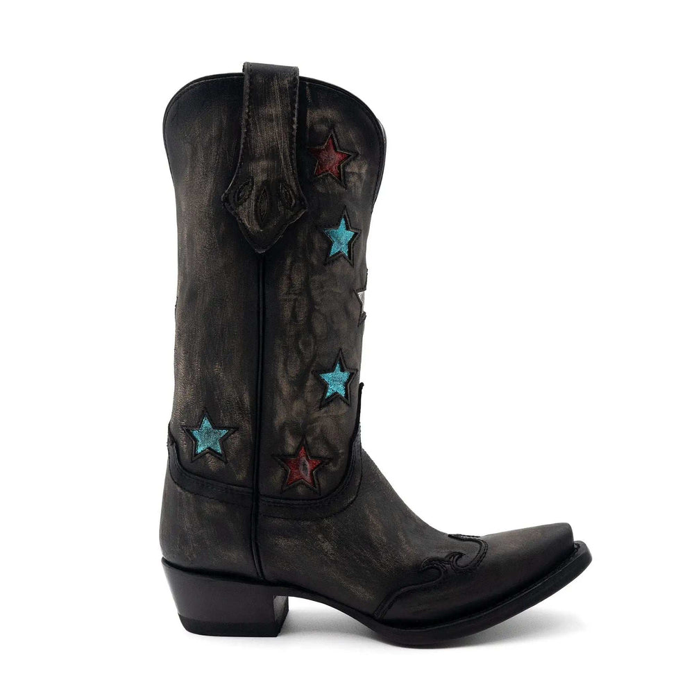 Ferrini Estrella Womens Charcoal Cowboy Boot - Ferrini USA - Flyclothing LLC