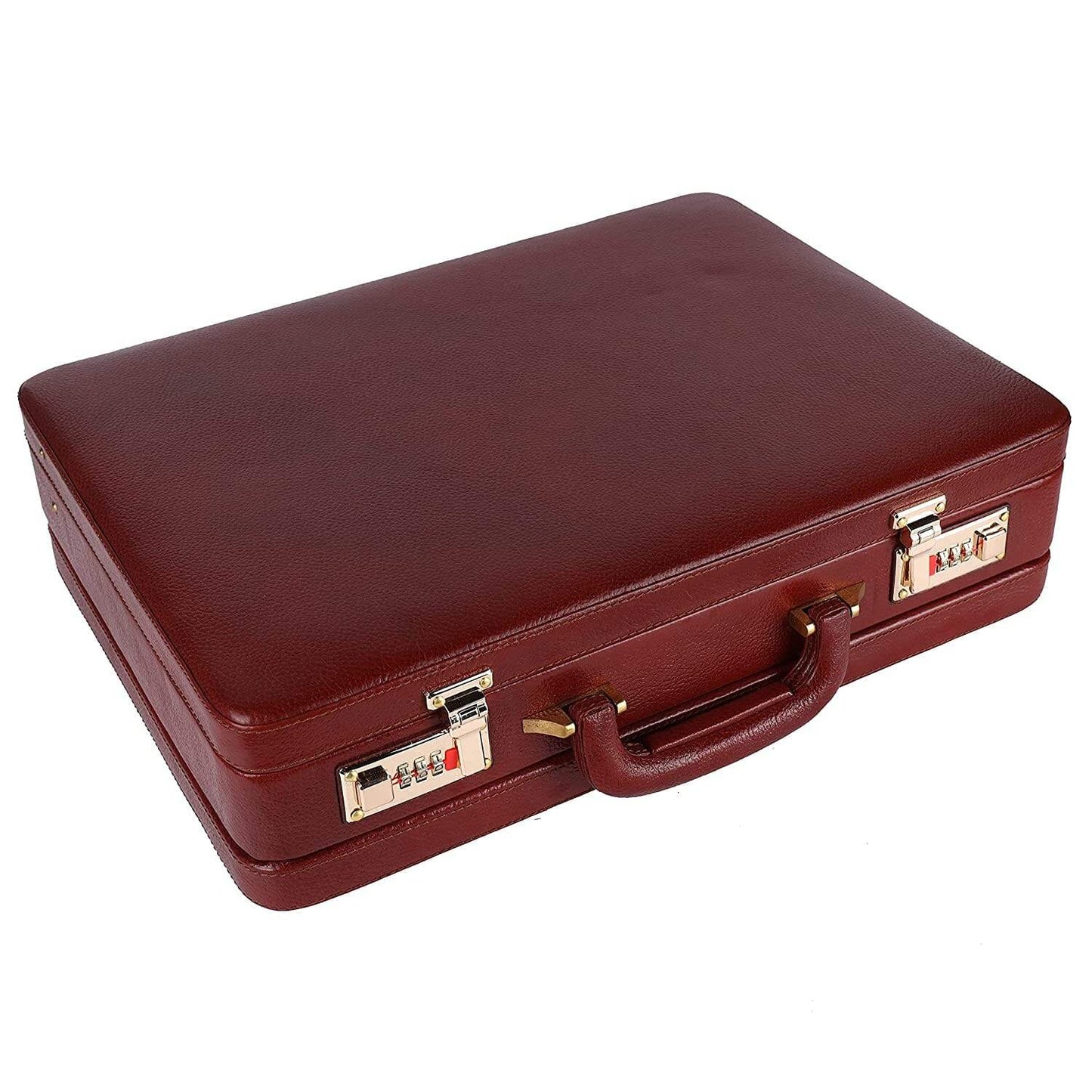 Expandable Office Suitcase Briefcase - Classy Leather Bags - Flyclothing LLC