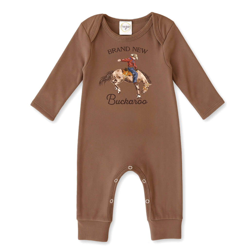 Brand New Buckaroo Baby Boy Western Cowboy Cotton Romper - Tesa Babe - Flyclothing LLC
