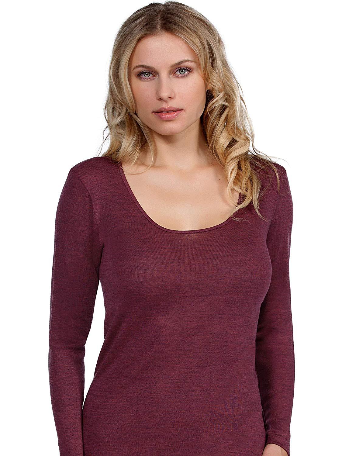 MaRe Luxury Merino Wool Blend Long Sleeve T-Shirt. Proudly Made in Italy. - tittimitti - Flyclothing LLC