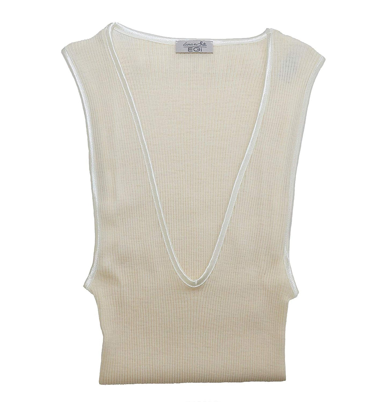 EGI Luxury Wool Silk V-Neck Tank Top. Proudly Made in Italy. - tittimitti - Flyclothing LLC