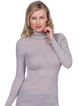 EGi Luxury Wool Silk Turtleneck Long Sleeve Top. Proudly Made in Italy (1494) - tittimitti - Flyclothing LLC