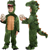 Realistic T-rex Costume Outfit Dinosaur Jumpsuit with Egg for Kids Toddler Halloween Dress-up Party - SHOMICOBOUTIQUE - Flyclothing LLC