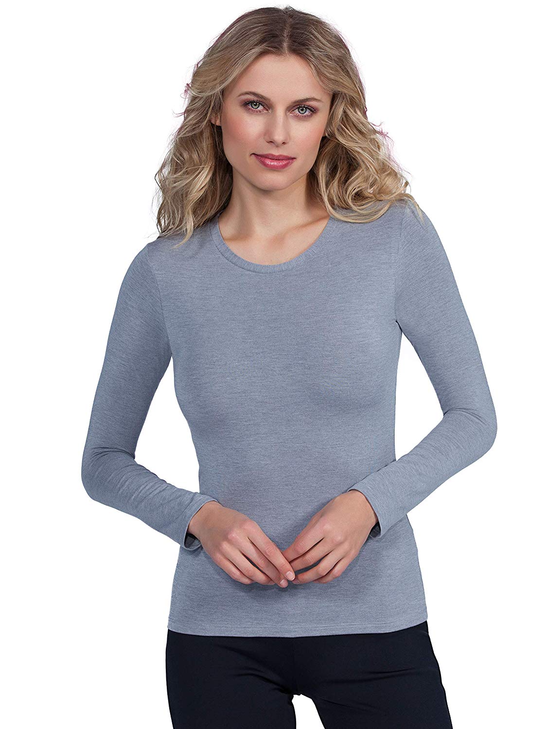 EGI Luxury Modal Women's Long Sleeved T-Shirt. Proudly Made in Italy ( Crew Neck). - tittimitti - Flyclothing LLC