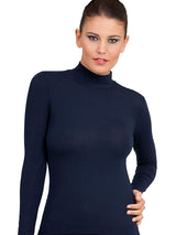 EGI Luxury Modal Women's Long Sleeved Turtleneck Top. Proudly Made in Italy.