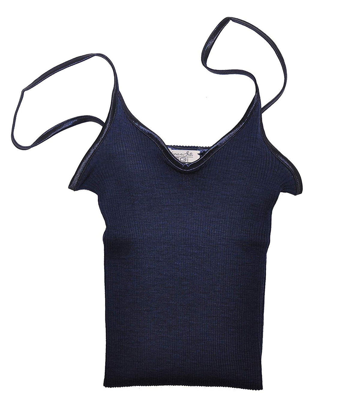 EGi Luxury Wool Silk Camisole Spaghetti Straps Top. Proudly Made in Italy (1407) - tittimitti - Flyclothing LLC