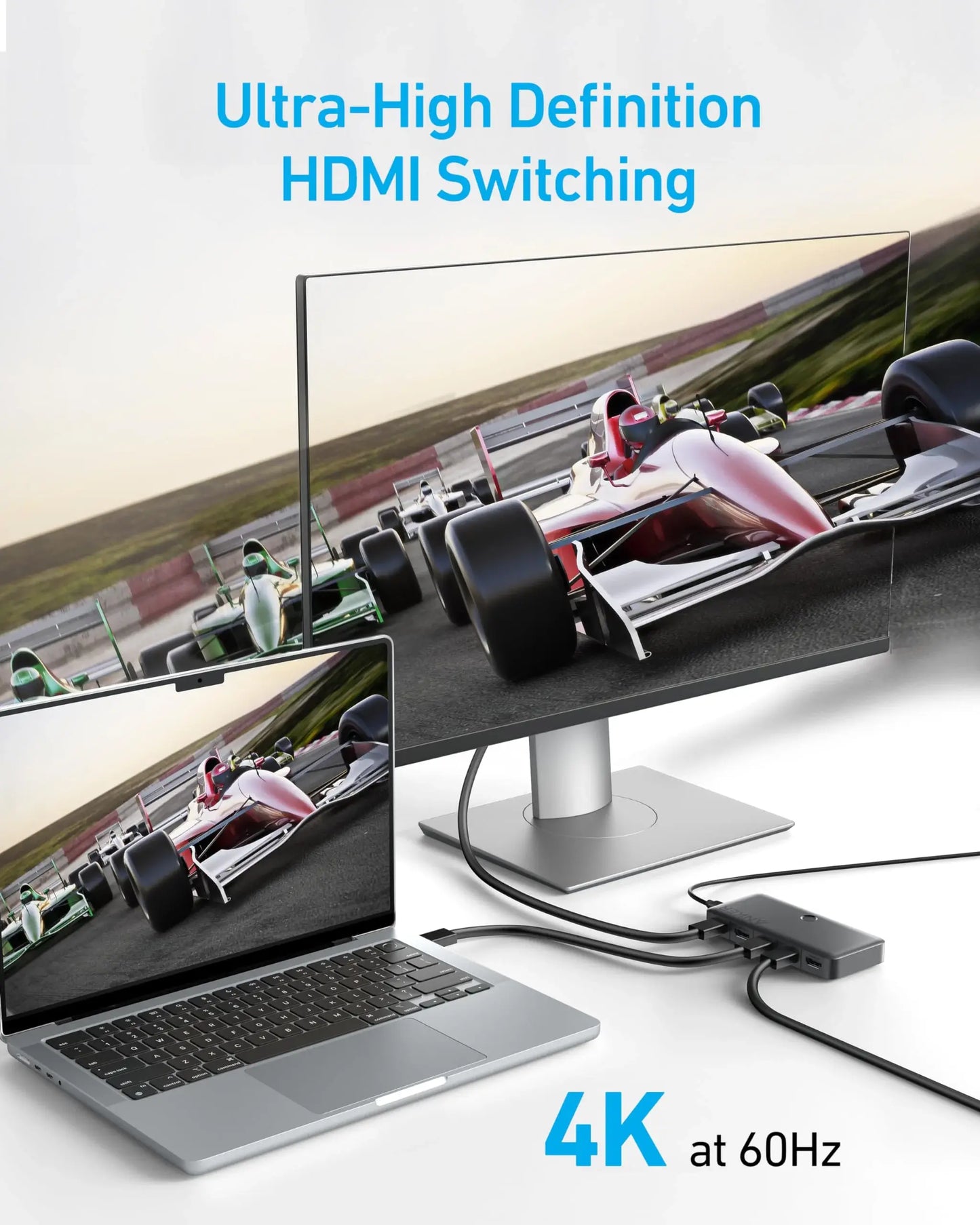 Anker HDMI Switch (4 in 1 Out, 4K HDMI) - Anker - Flyclothing LLC