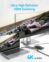 Anker HDMI Switch (4 in 1 Out, 4K HDMI) - Anker - Flyclothing LLC