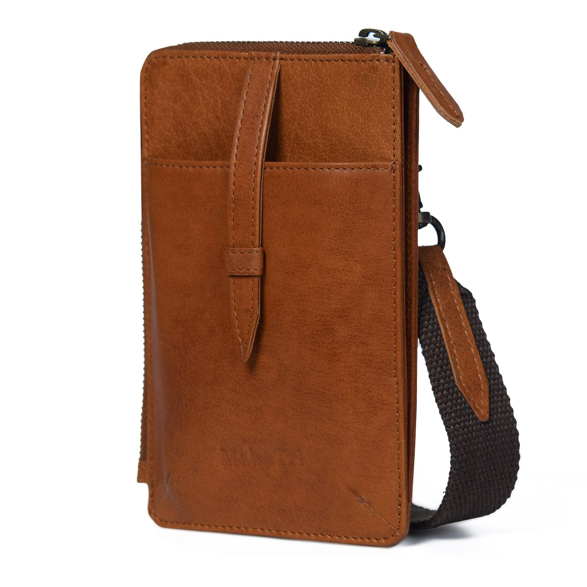 Leather Mobile Sling 2.0 - Classy Leather Bags - Flyclothing LLC