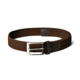 Braided Brown Canvas Belt - Classy Leather Bags - Flyclothing LLC