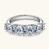 3.6 Carat Moissanite 925 Sterling Silver Ring - Trendsi