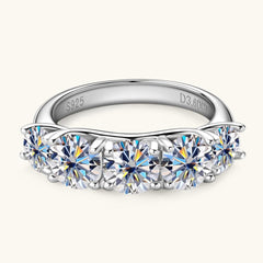 3.6 Carat Moissanite 925 Sterling Silver Ring - Trendsi
