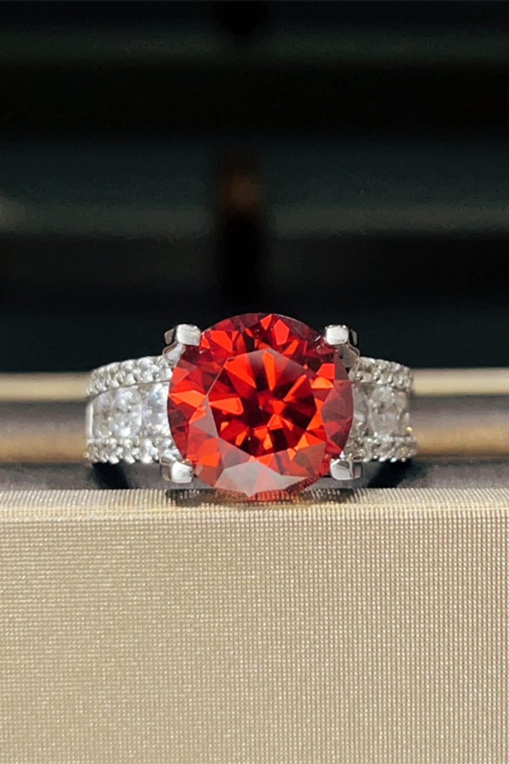 5 Carat Moissanite 925 Sterling Silver Ring - Trendsi